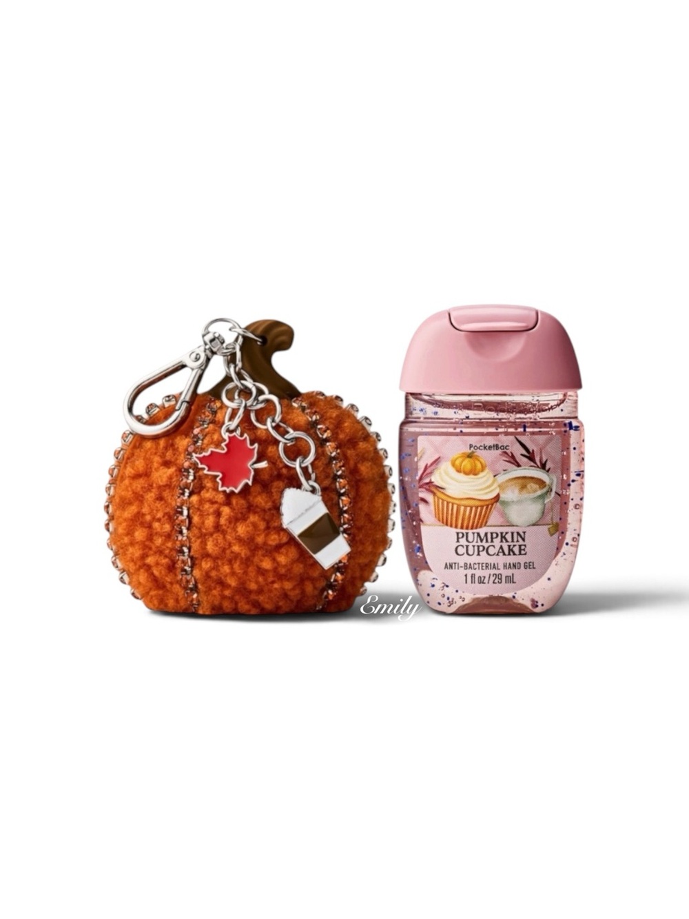 Bath & Body Works Pumpkin PocketBac Holder Pumpkin Cupcake Set